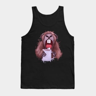 Groundhog coffee lover Tank Top